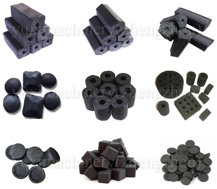 Indonesia Charcoal Cube Charcoal Bricket Machine BBQ Charcoal Briquette Machine