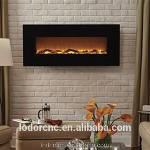 Imitation decorative electric fireplace with led lights