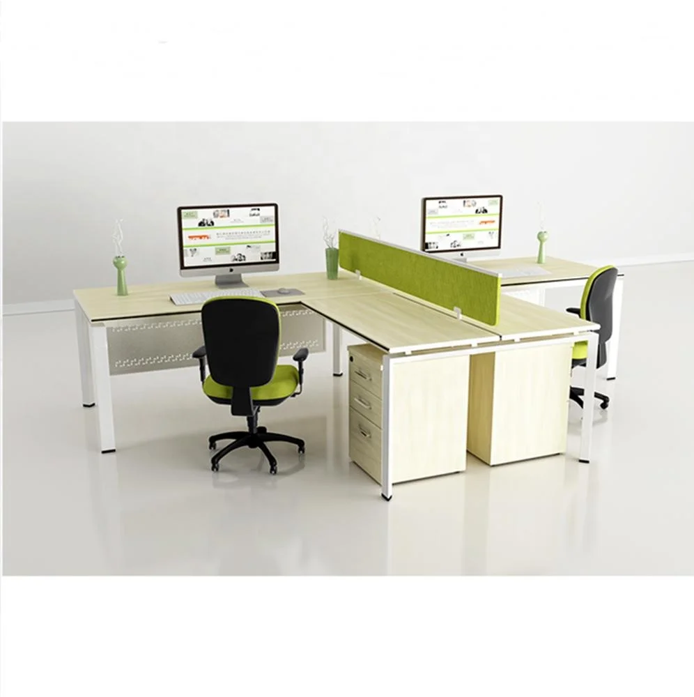 China latest design multifunction office furniture counter workstation user computer table counter E0 level melamine board