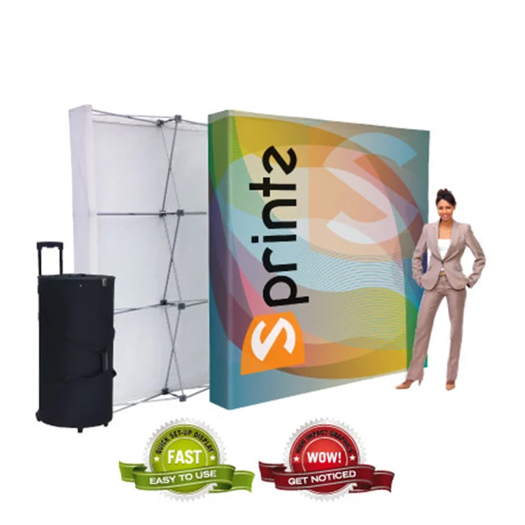 Customized Straight Trade Show Backdrop Pop Up Display Banner Stand, Advertising Stands
