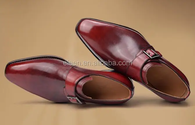 
Men business wine-red autumn genuine leather lace-up mens shoes 