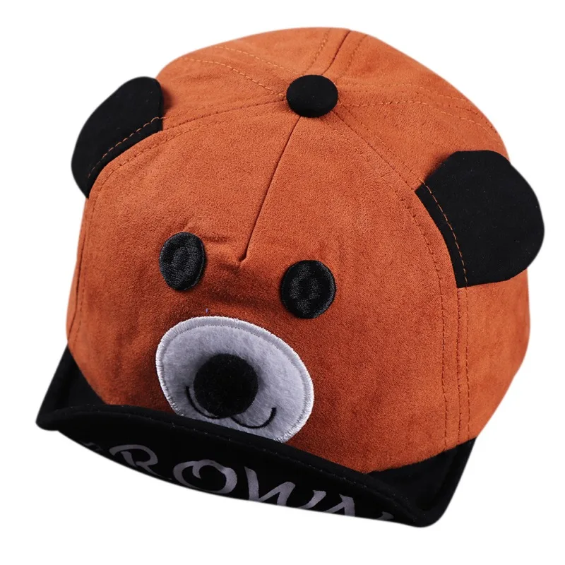 
New Cartoon Bear Children Hat Spring Summer Baby Adjustable Baseball Hat Cotton Newbron Hat Soft Sunhat Baby Accessories 