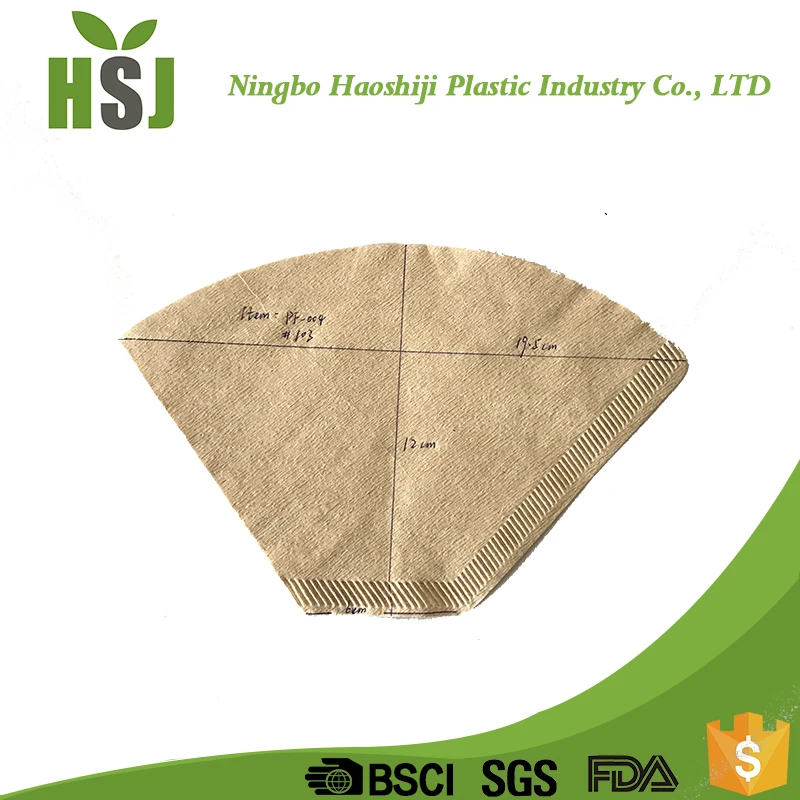 China salable natural wood pulp coffee paper filter