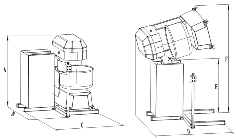 100KG Food Factory Bakery Auto Tipping Spiral Dough Mixer