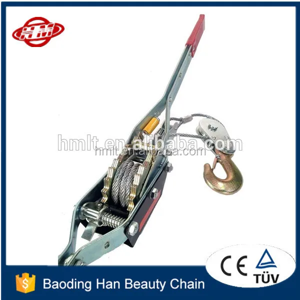 1Ton/ 2 Ton wire rope hand power ratchet puller