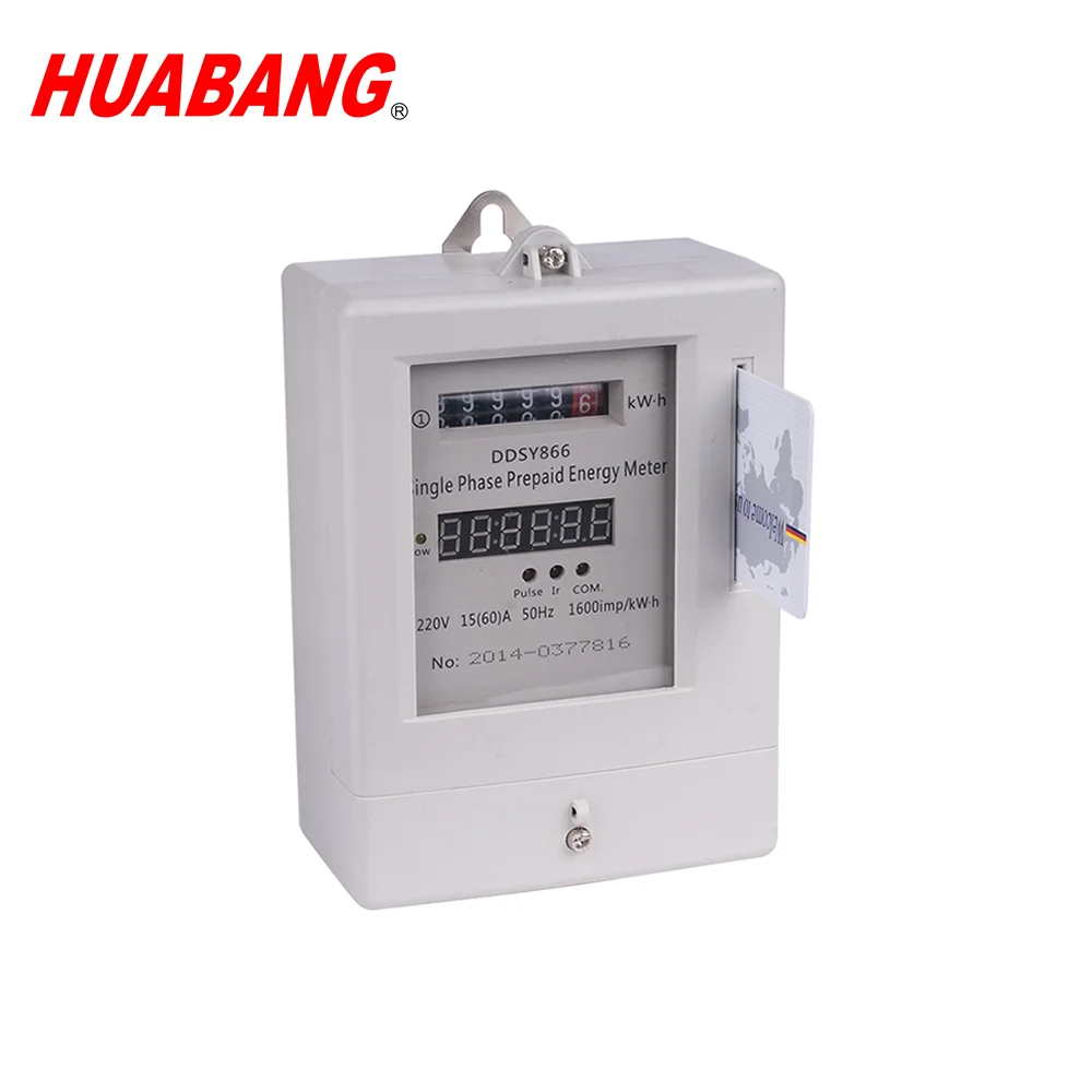 Однофазный активной энергии микросхемой чипом микропроцессорные карты электроэнергии предоплаты метр
