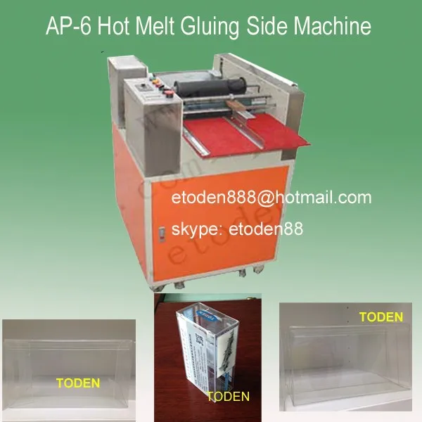 hot melt automatic gluing machine for pet box