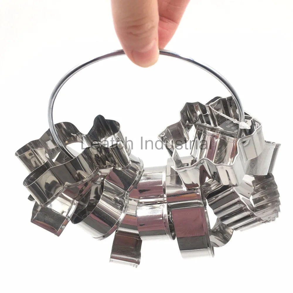 Leatchliving Wholesale Cooking Tools stainless steel cookie cutter set
