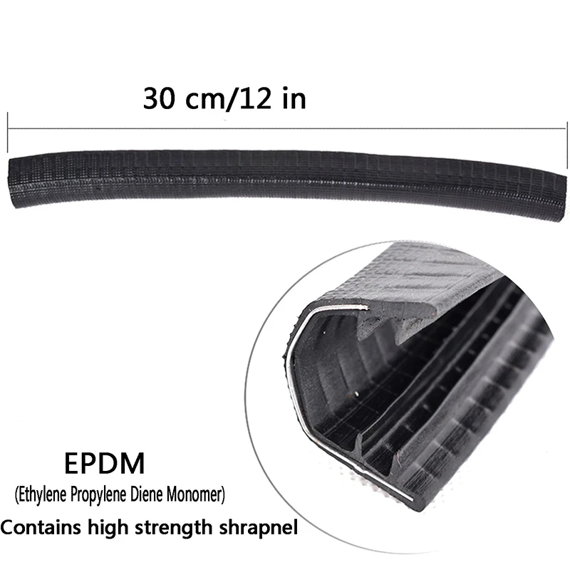 
2 Pc 30cm Skateboard Anti-collision Strip Bumper Bump U Shape Rubber Deck Guards Protector for Longboard and Double Rocker Strip 