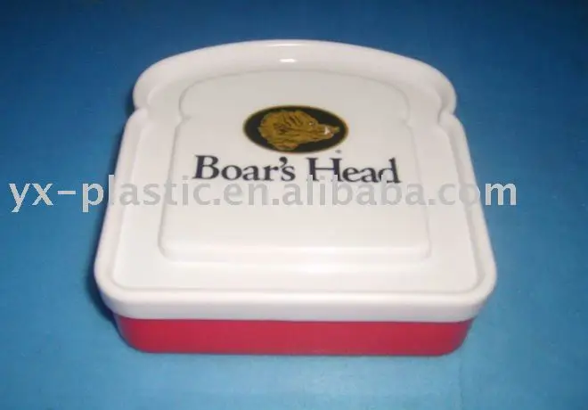 Sandwich Containers BPA Free Plastic Sandwich Box for Kids, Reusable Food Storage Container for Lunch and Snacks