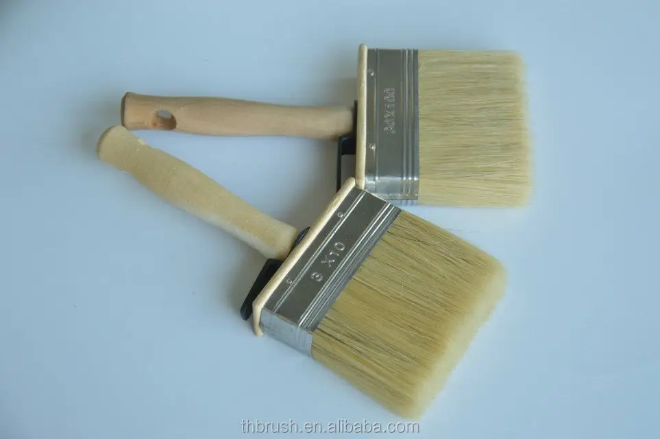 2020 нити Смешанная натуральная щетина пластиковая ручка профессиональная покраска кисть для потолка