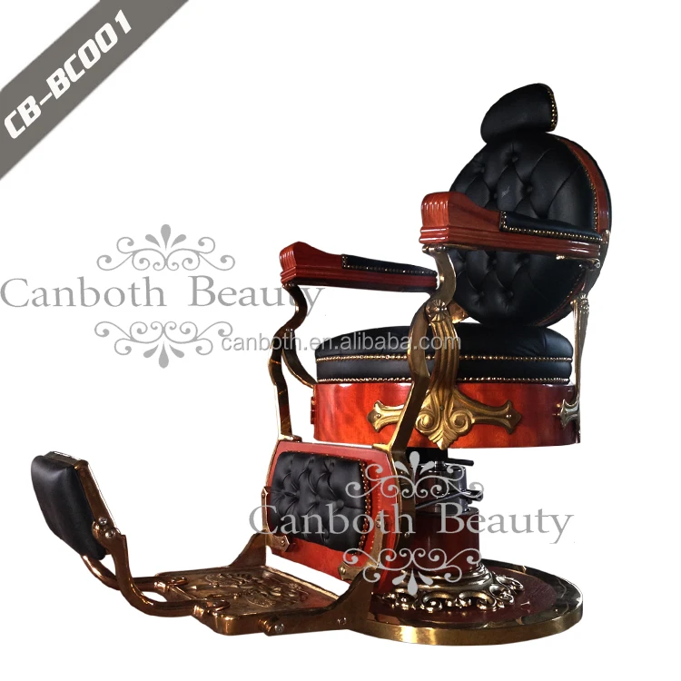 Takara Belmont Стиль Салон Стул Черный Поворотный Подлокотник Старинные Основание Парикмахерское кресло BC001