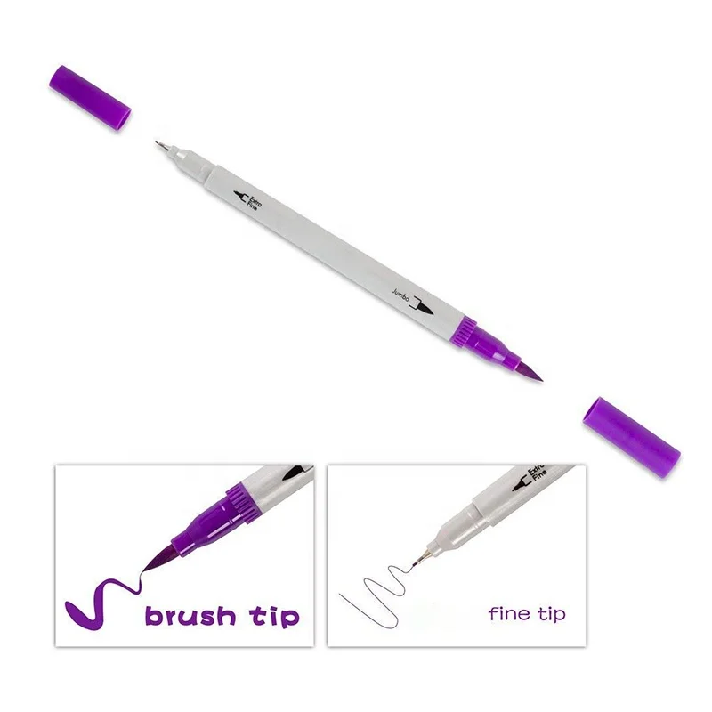 
36 Colors Office School and Art Supplies Watercolor Brush Pen 