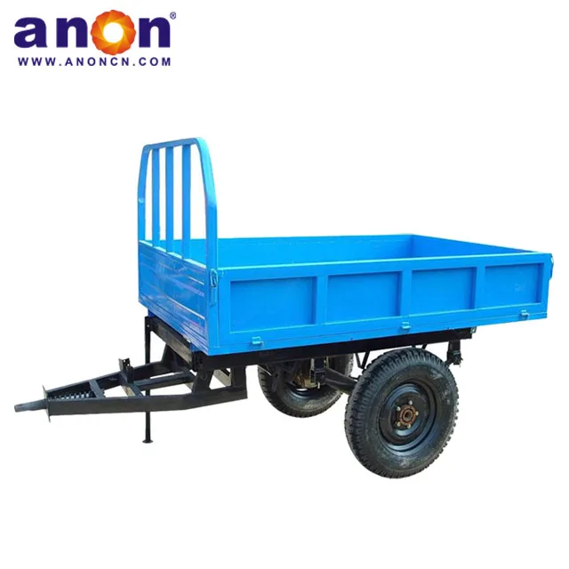 ANON 2 wheel hydraulic dump 10 ton small farm trailer