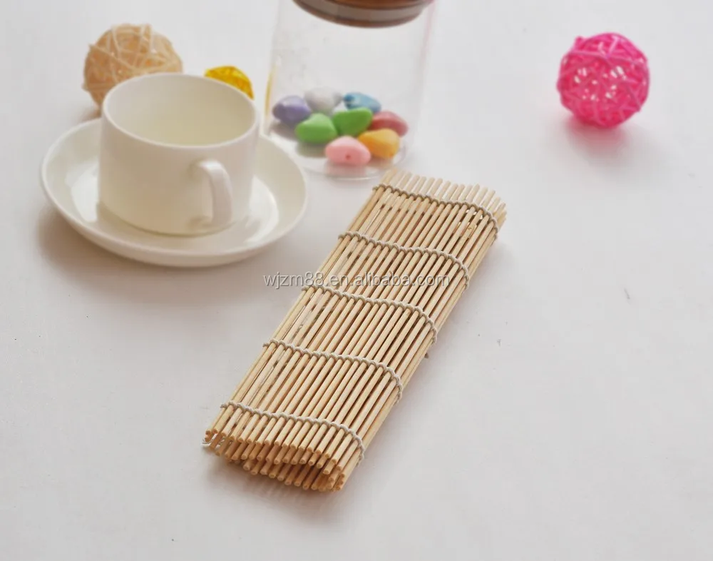 Natural bamboo sushi rolling mat 24x24cm