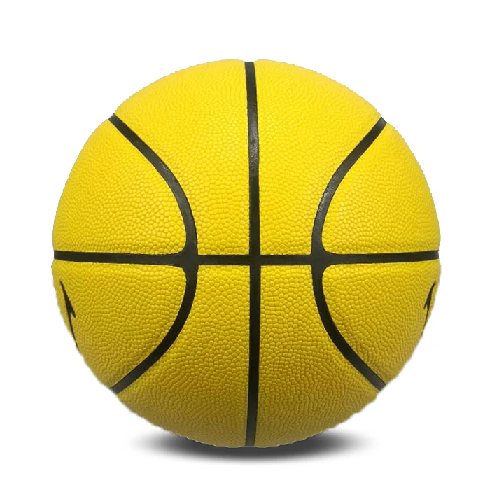 Basketball training yellow smile boy custom LOGO/COLOR/SIZE basketball