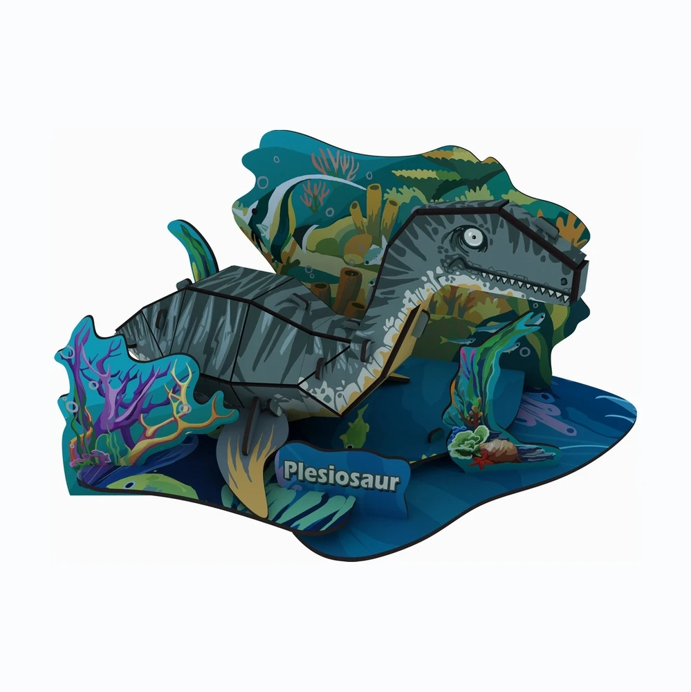 3D Jigsaw Educational Model Puzzle - Dinosaur Series DIY 3D Brain Puzzle for Kids - STEM Learning Educational Toy