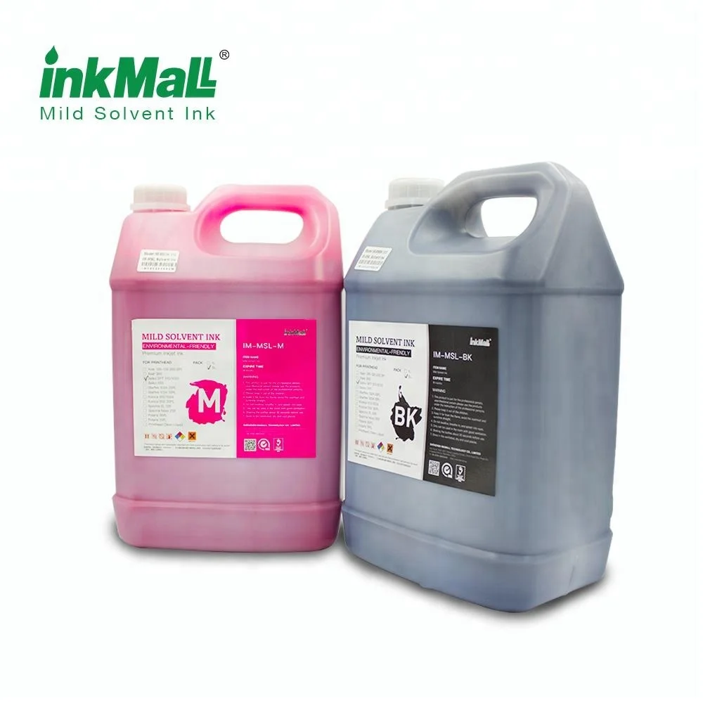 Inkmall Best Price High Quality Cymk Mild Solvent Ink For Konica 512 42pl Printhead