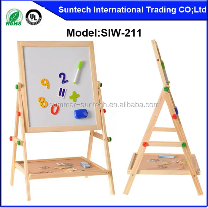 Decorative wood board kids magnetic indoor writing board