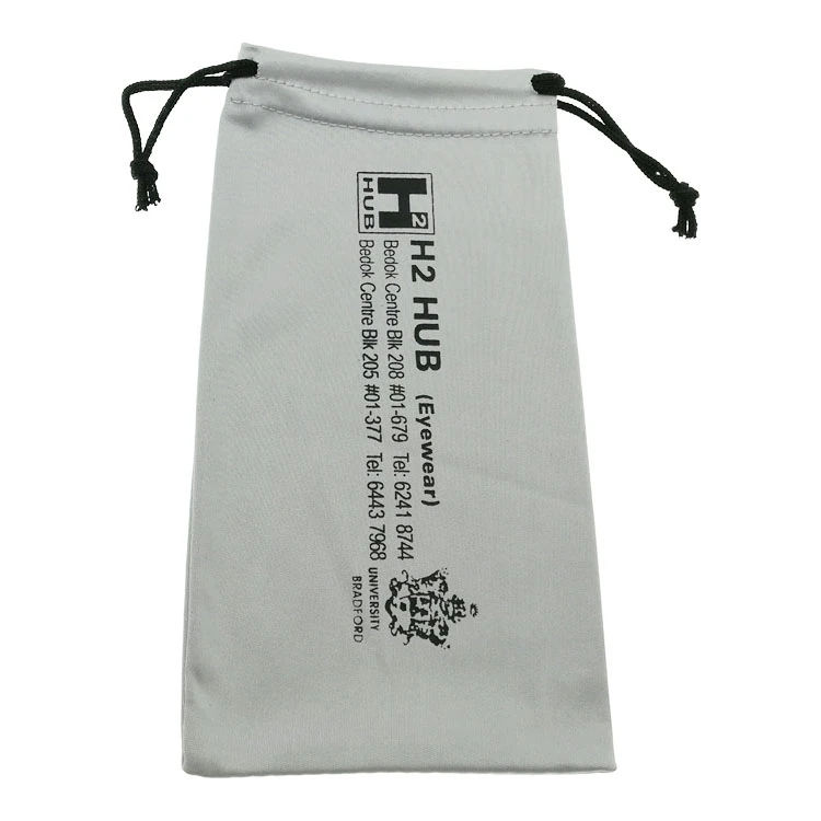 9*18cm glasses cloth bag custom LOGO size sunglasses cloth bag glasses bag
