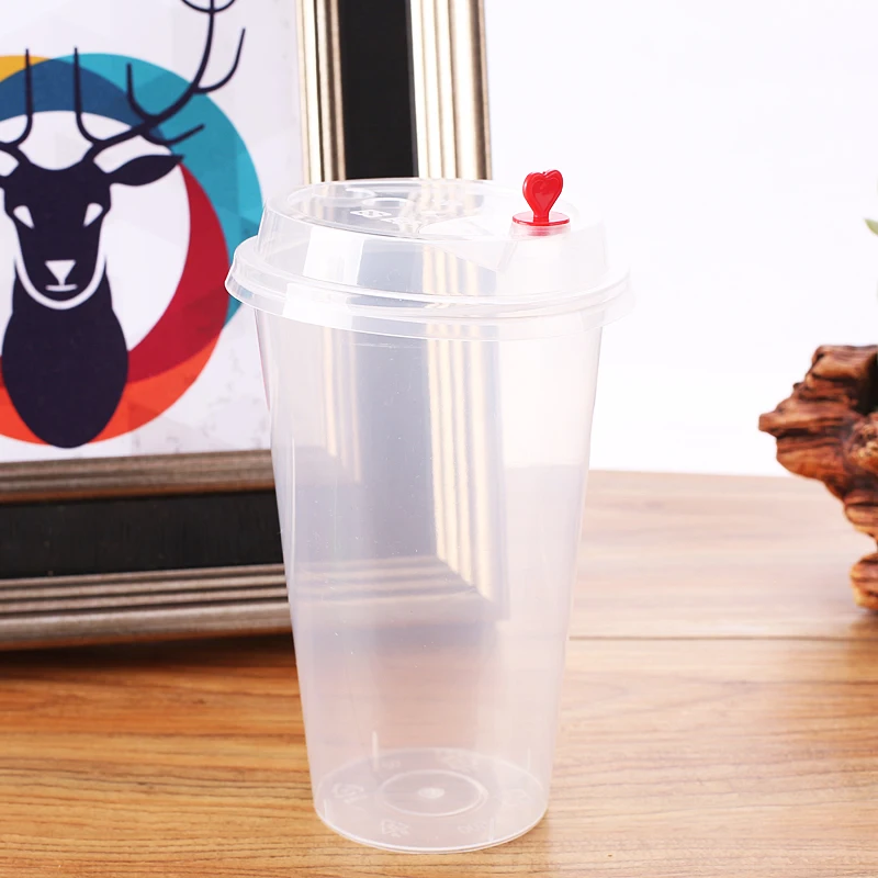 Boba Bubble Tea Cups Smoothie Milkshake Cups PP Plastic Factory Supplies Hotsale 16oz 24oz Beverage Clear Plastic Cups 200 Cc