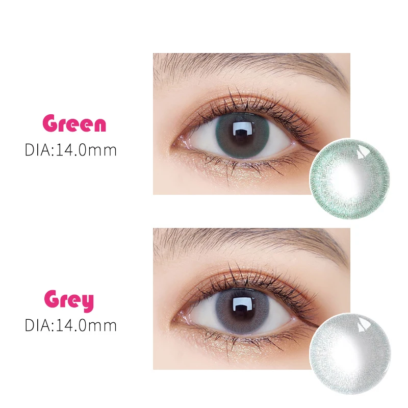 Beauty Coner 2pcs/pair Life Series Yearly Colored Contact Lenses Cosmetic Soft Color Contact Lenses for eyes