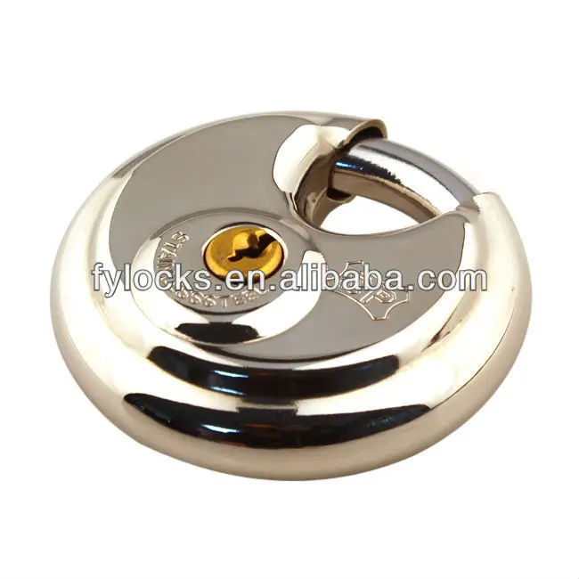 STAINLESS STEEL ROUND DISC LOCK, STAINLESS STEEL DISC PADLOCK IN STOCK