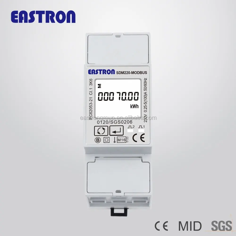 SDM220-Modbus High-quality Single phase electric meter , home energy meter, smart power meter