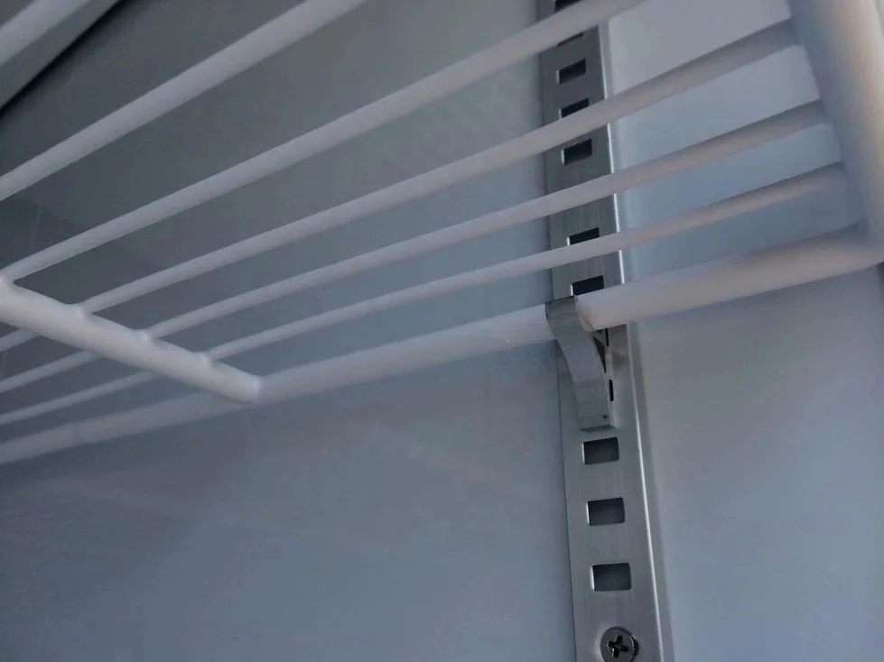300L glass front vertical fridge display freezer