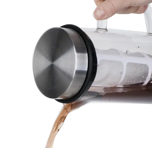 Elemental Kitchen trade assurance unique design brewing filter core stainless steel lid glass cold brew coffee maker