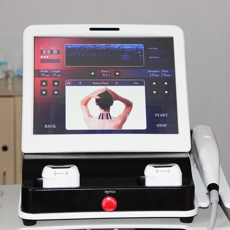 Beauty Salon Facial And Body Lifting 2D Hifu 3D Hifu With 8 Cartridges