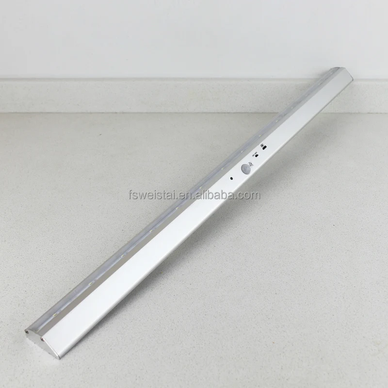400 мм портативный магнитный Алюминиевый датчик освещения для кухонного шкафа с USB-портом зарядки и перезаряжаемой литий-ионной батареей CE ROHS FCC