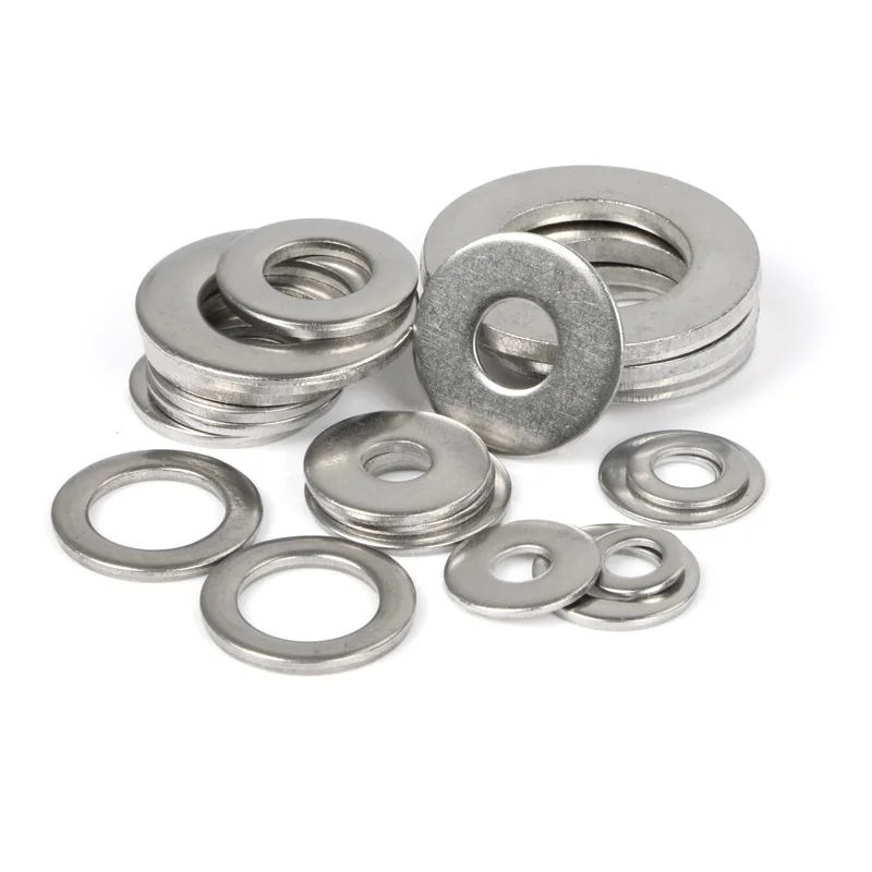 Din 125 all kind of stainless steel 304 gasket flat washer 3 4 5 6 8 10 12 with hole