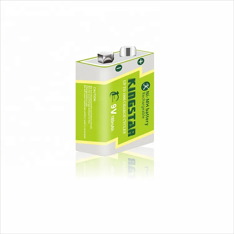 High Capacity 9V 180mAh Ni-MH Rechargeable Battery Pack/ Prismatic Ni-MH batteries for Electric Toy/Sweeper