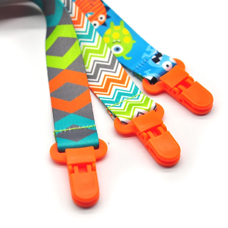 Colorful baby metal feeding pacifer holder clip