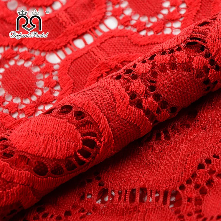 FASHION NYLON SPANDEX POPULAR DESIGN LACE FABRIC
