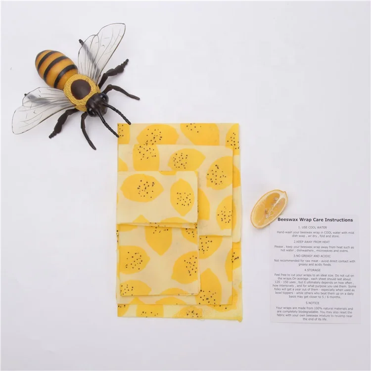 
2021 Factory Wholesale Natural Bees Wax Reusable Vegan Beeswax Food Wrap 