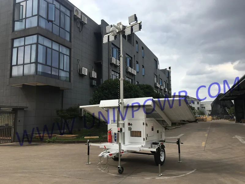 Factory outlet telescopic antenna mast for portable light tower cctv camera