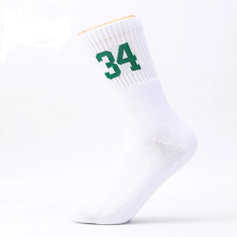 New Team Number Crew Socks Athletic Socks Yellow