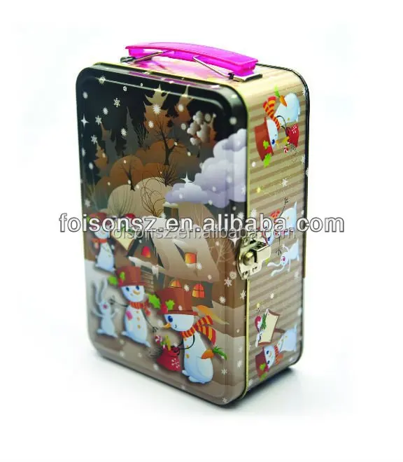 Popular tin packaging lunch box kids gift tin box