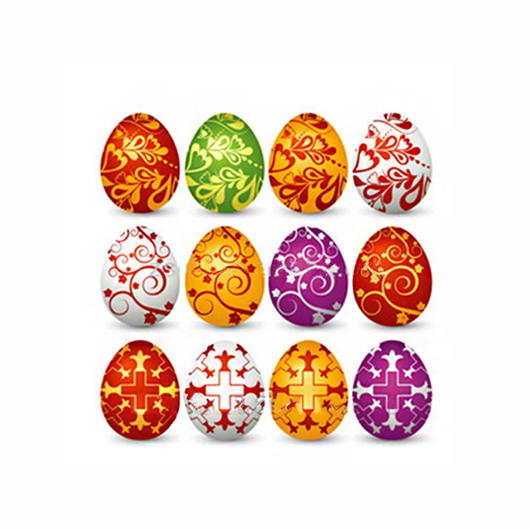 
Hot Selling Colorful Plastic Surprise Eggs Plastic Easter Eggs 