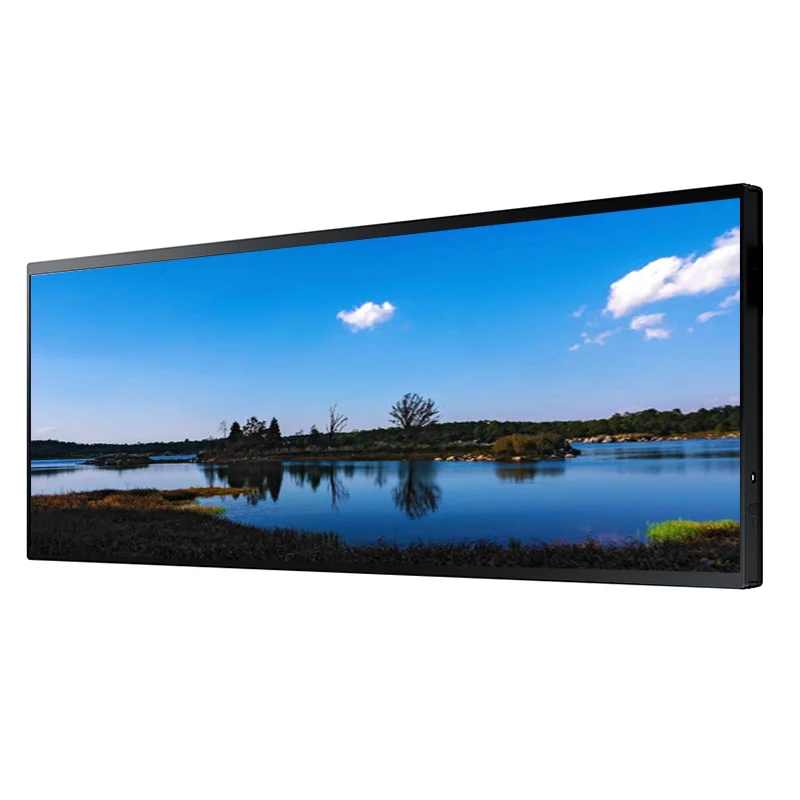 43 inch smart lcd ad player with floor stand advertising display monitor indoor digital billboard