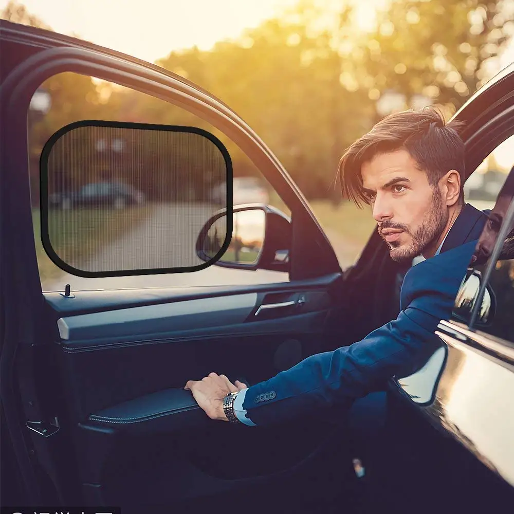 
High Quality 80gsm Nylon Mesh Static Cling Film Car Sunshade 