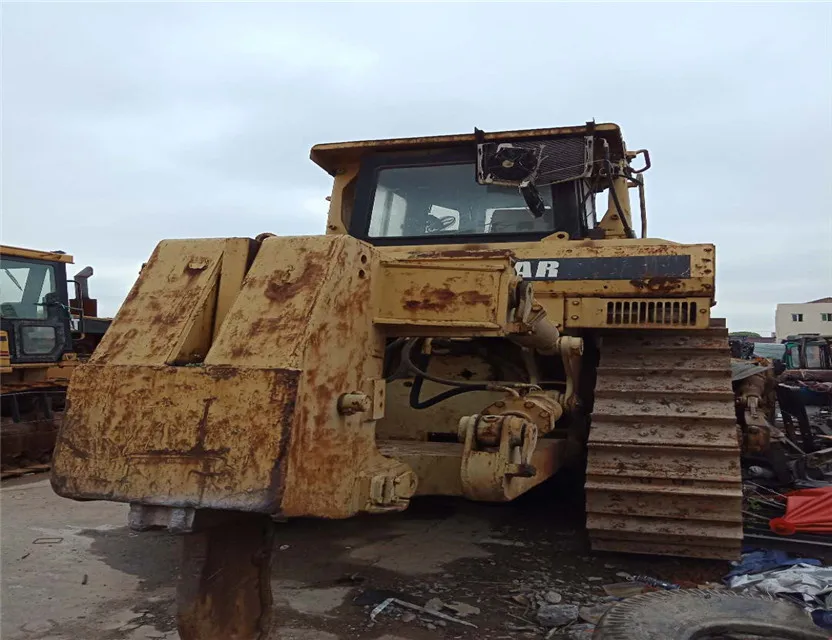 Used caterpillar bulldozer d8 ,  secondhand cat carwler bulldozer track D8N D8K D8R D8L  with winch and ripper for sale