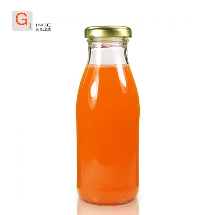 Vintage Glass Milk Bottles, Mini Glass Milk Bottle