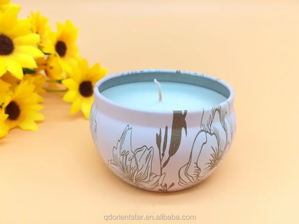 Hot Sales Gift Set Aroma Tins Jar Candle Natural Soy Wax Scented Candles Wholesale Luxury Tin Candle