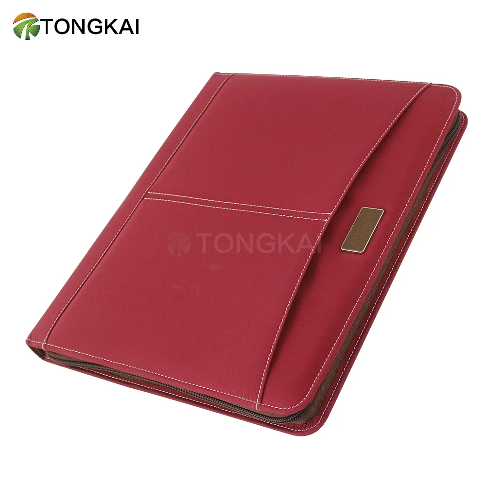 Briefcase a3 size file folder desktop folder organizer padfolio with notepad