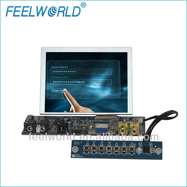 5 дюймов малый размер жк-монитор с сенсорным экраном, hdmi, vga, av вход для pos, банкомат, медицинский, радар применение