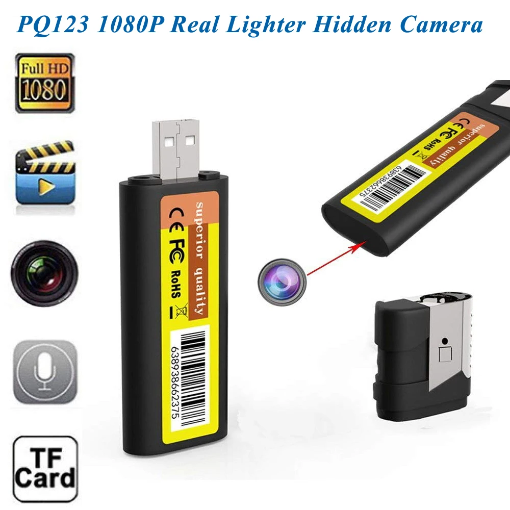  Скрытая мини HD-DVR Зажигалка супер камеры 1920*1080P портативная видеокамера USB Cam DV (цифровое видео осветительная DVR рекордер