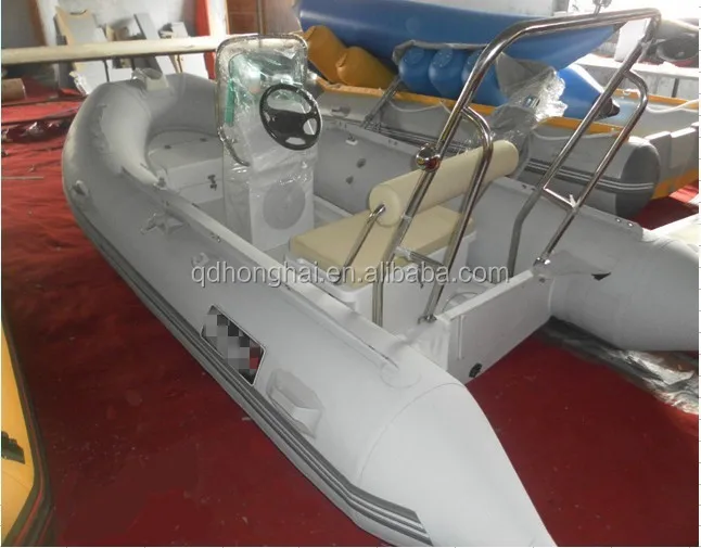 CE certificate rib390 rigid fiberglass hull inflatable boat